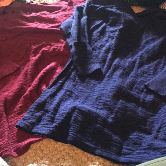 Express Tops - NWOT Express Same top2colors(maroon S & blue XS)tie/cinch